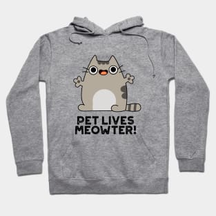 Pet Lives Meowter Cute Cat Pun Hoodie